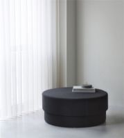 Bild von Normann Copenhagen Silo Pouf Large Ø: 90 cm - Dunkelgrau/Hallingdal 0173