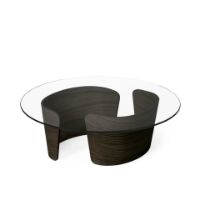 Bild von Sibast Furniture No 7 Loungebord 90x30 cm - Mørkolieret Eg/Glas