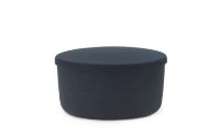 Bild von Normann Copenhagen Hide Pouf Groß 39x72 cm - Blau