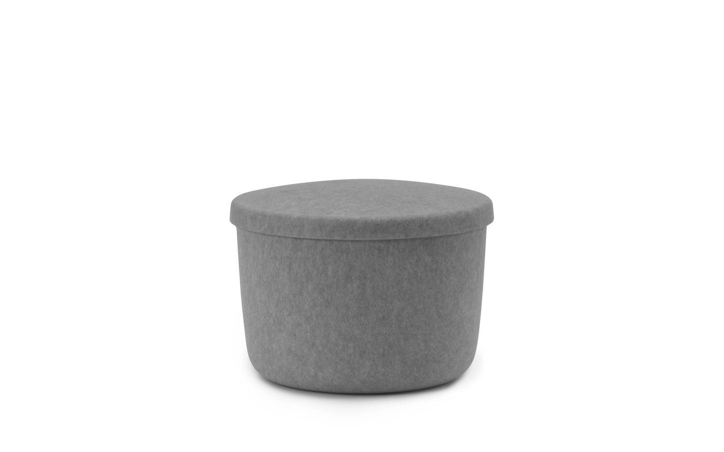 Bild von Normann Copenhagen Hide Pouf Klein 39x52,5 cm - Grau