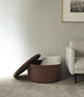 Bild von Normann Copenhagen Hide Pouf Groß 39x72 cm - Braun