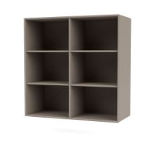 Bild von Montana Bücherregal 1113 mit Aufhängung 69,6 x 69,6 cm – 141 Trüffel