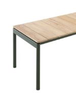 Bild von &Tradition Ville AV27 Andersen & Voll Outdoor Bench 40x110 cm - Bronzegrün/Teak