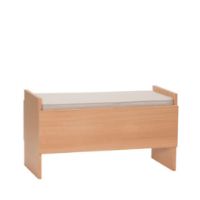 Bild von Hübsch Forma Bench L: 85 cm – Sand/Natur