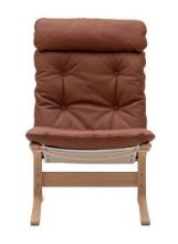 Bild von LK Hjelle Siesta Classic Sessel hoch SH: 45 cm – Natur/Prescott Haselnuss