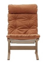 Bild von LK Hjelle Siesta Classic Sessel hoch SH: 45 cm – Natur/Dünen Cognac