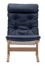 Bild von LK Hjelle Siesta Classic Sessel hoch SH: 45 cm – Natur/Elmo Rustical Blue