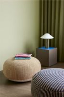 Bild von Hübsch Mochi Pouffe Ø: 75 cm - Blue/Multicolour