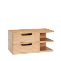 Bild von Hübsch Open Wall Shelf 40x20 cm - Natur Oak 