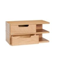 Bild von Hübsch Open Wall Shelf 40x20 cm - Natur Oak 