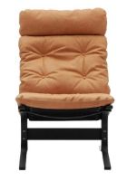 Bild von LK Hjelle Siesta Classic Sessel hoch SH: 45 cm – Schwarz/Vintage Cognac