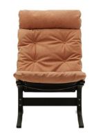 Bild von LK Hjelle Siesta Classic Sessel hoch SH: 45 cm – Schwarz/Dunes Cognac