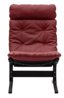 Bild von LK Hjelle Siesta Classic Sessel hoch SH: 45 cm – Schwarz/Elmo Rustical Red