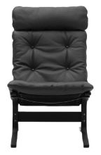 Bild von LK Hjelle Siesta Classic Sessel hoch SH: 45 cm – Schwarz/Elmo Rustical Grey