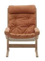 Bild von LK Hjelle Siesta Classic Sessel hoch mit Armlehnen SH: 45 cm – Natur/Dünen Cognac