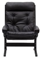 Bild von LK Hjelle Siesta Classic Sessel hoch mit Armlehnen SH: 45 cm – Schwarz/Elmo Rustical Black