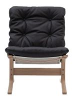 Bild von LK Hjelle Siesta Classic Sessel niedrig SH: 45 cm – Natur/Vintage Schwarz Soft