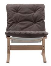 Bild von LK Hjelle Siesta Classic Sessel niedrig SH: 45 cm – Natur/Dünen Dunkelbraun