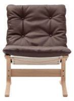 Bild von LK Hjelle Siesta Classic Sessel niedrig SH: 45 cm – Natur/Elmo Rustical Dark Brown