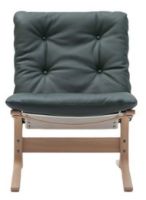 Bild von LK Hjelle Siesta Classic Sessel niedrig SH: 45 cm – Natur/Elmo Rustical Green