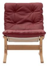 Bild von LK Hjelle Siesta Classic Sessel niedrig SH: 45 cm – Natur/Elmo Rustical Red