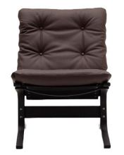 Bild von LK Hjelle Siesta Classic Sessel niedrig SH: 45 cm – Schwarz/Prescott-Kastanie