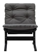 Bild von LK Hjelle Siesta Classic Sessel niedrig SH: 45 cm – Schwarz/Prescott Greyshadow