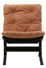 Bild von LK Hjelle Siesta Classic Sessel niedrig SH: 45 cm – Schwarz/Dunes Cognac