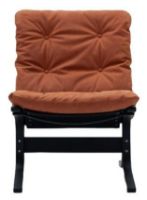 Bild von LK Hjelle Siesta Classic Sessel niedrig SH: 45 cm – Schwarz/Dünenrost