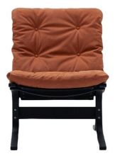 Bild von LK Hjelle Siesta Classic Sessel niedrig SH: 45 cm – Schwarz/Dünenrost