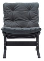 Bild von LK Hjelle Siesta Classic Sessel niedrig SH: 45 cm – Schwarz/Dünen Anthrazit