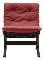 Bild von LK Hjelle Siesta Classic Sessel niedrig SH: 45 cm – Schwarz/Elmo Rustical Red