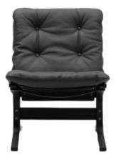 Bild von LK Hjelle Siesta Classic Sessel niedrig SH: 45 cm – Schwarz/Elmo Rustical Grey