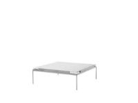 Bild von &Tradition Sett LN13 Couchtisch 100 x 100 cm – Gestell aus dunklem Chrom/Bianco-Carrara-Marmor