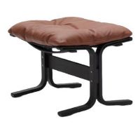 Bild von LK Hjelle Siesta Classic Fußhocker H: 45 cm – Schwarz/Prescott Haselnuss