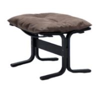 Bild von LK Hjelle Siesta Classic Fußhocker H: 45 cm – Schwarz/Dünen Dunkelbraun