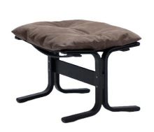 Bild von LK Hjelle Siesta Classic Fußhocker H: 45 cm – Schwarz/Dünen Dunkelbraun