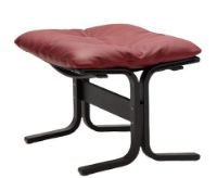 Bild von LK Hjelle Siesta Classic Fußhocker H: 45 cm – Schwarz/Elmo Rustical Red