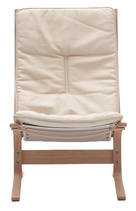 Bild von LK Hjelle Siesta Fiora Sessel hoch SH: 43 cm – Natur/Prescott-Elfenbein