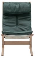 Bild von LK Hjelle Siesta Fiora Sessel hoch SH: 43 cm – Natur/Elmo Rustical Green