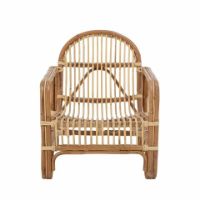 Bild von Bloomingville Baal Loungestuhl SH: 34 cm - Natur/Rattan