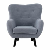 Bild von Bloomingville Beau Loungesessel SH: 59 cm - Blau