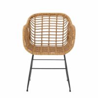 Bild von Bloomingville Collin Loungestuhl SH: 43 cm - Natur/Polyrattan