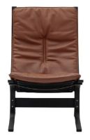 Bild von LK Hjelle Siesta Fiora Sessel Hoch SH: 43 cm - Schwarz/Elmo Rustical Tan