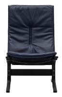 Bild von LK Hjelle Siesta Fiora Sessel Hoch SH: 43 cm - Schwarz/Elmo Rustical Blau