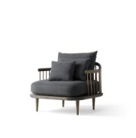 Bild von &Tradition Fly SC1 Lounge Chair SH: 40 cm – Geräucherte geölte Eiche/Hot Madison 093