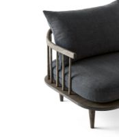 Bild von &Tradition Fly SC1 Lounge Chair SH: 40 cm – Geräucherte geölte Eiche/Hot Madison 093