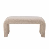 Bild von Bloomingville Bobbie Bench L: 100 cm - Weiß/Natur