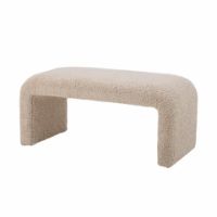 Bild von Bloomingville Bobbie Bench L: 100 cm - Weiß/Natur