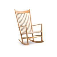 Bild von Fredericia Furniture 16000 J16 Wegner Schaukelstuhl SH: 42 cm - Geöltes Eichenholz/Natur